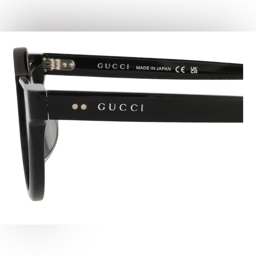 GUCCI GG1368S Oval Semi- rimless sunglasses in black acetate - Picture 3 of 13